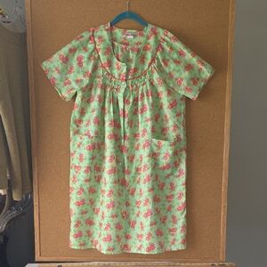 Lati Fashion Spring Floral House Dress Moo Moo Nightgown Style Size L